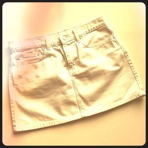 Polo by Ralph Lauren White Denim Mini Skirt